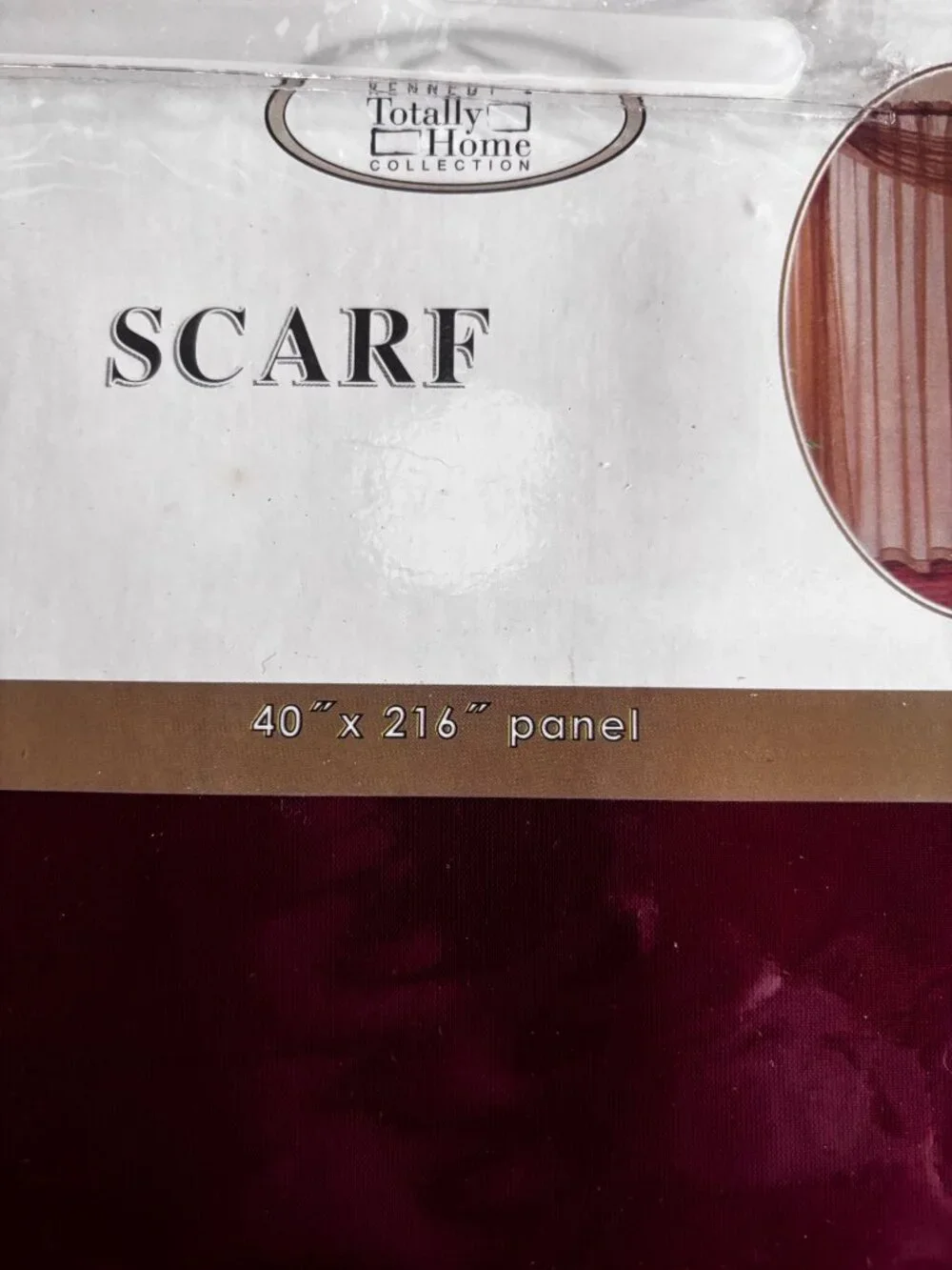 Kennedys Totally Home Burgundy Sheer Scarf 40